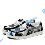 BlueJose Billiards Ball 8 Premium Line Smoke White Canvas Loafer Shoes ( 4 Colors )