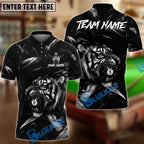 BlueJose Billiards 8 Ball Tiger King Customized Name, Team Name 3D Shirt (6 Colors)