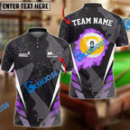BlueJose Billiards Ball 9 Dream Tournament Personalized Name, Team Name Shirt (6 Colors)