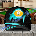 BlueJose Billiards Ball 9 Fire Cue Personalized Name Cap (4 Colors)
