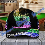 BlueJose Billiards Ball 8 Breath Of Ice Personalized Name Cap (6 Colors)