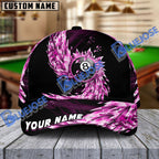 BlueJose Billiards Ball 8 Breath Of Ice Personalized Name Cap (6 Colors)