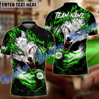 BlueJose Billiards Ball 8 Bloody Wolf Personalized Name, Team Name Unisex Shirt (4 Colors)