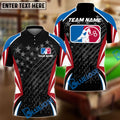 BlueJose Billiards 8 ball & 9 Ball National Billiards America Personalized Name, Team Name Shirt (2 Colors)