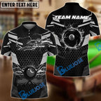 BlueJose Billiards Ball 8 Thunder Lightning Hexagon Personalized Name Team Name Unisex Shirt ( 6 Colors)