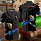 BlueJose Billiards Ball 9 Deep Fantasy Personalized Name, Team Name Shirt For Kids (4 Colors)