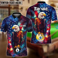 BlueJoses Billiards Ball 8 & 9 Eagle US Flag Customized Name, Team Name 3D Shirt