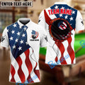 BlueJose Billiards Ball 8 Fire American Flag Personalized Name, Team Name Unisex Shirt