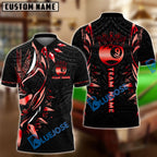 BlueJose Billiards Ball 9 Black Panther WKD Personalized Name, Team Name Shirt (6 Colors)