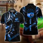 BlueJose Billiards Ball 8 Black Panther WKD Personalized Name, Team Name Shirt (6 Colors)