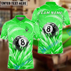 BlueJose Billiards 8 Ball Ice Frozen Magic Personalized Name Shirt (4 Colors)