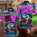 BlueJose Billiards 8 Ball Shark Graffiti Shut Up And Shoot Personalized Name, Team Name Unisex Shirt (4 Colors)