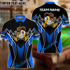 BlueJose Billiards 9 Ball Cowboy Gunny Premium Personalized Name, Team Name Unisex Shirt (4 Colors)