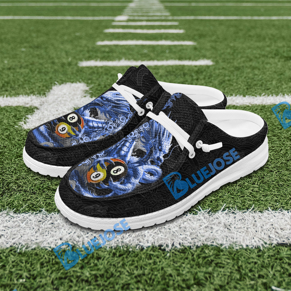 BlueJose Billiards 8 Ball 9 Ball Golden Dragon Yin And Yang Mesh Dude Shoes (4 Colors)