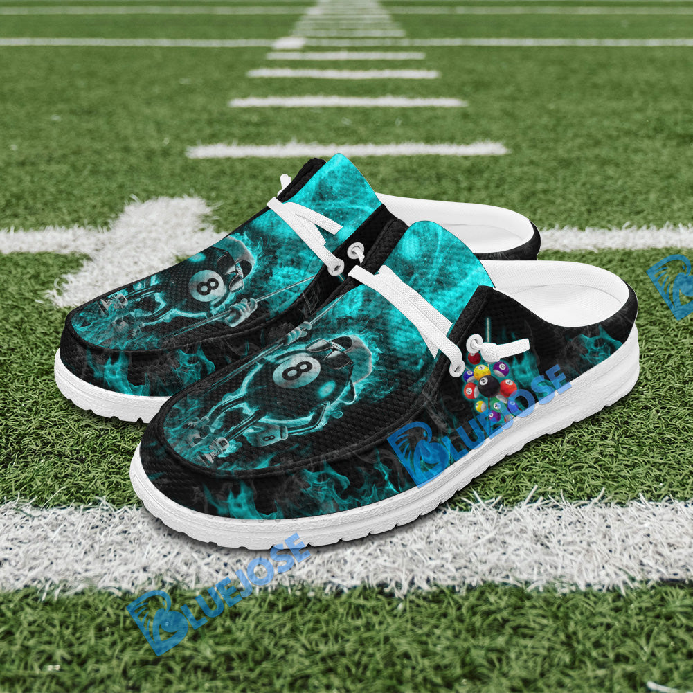 BlueJose Billiards Funny Fire 8 Ball Mesh Dude Shoes (4 Colors)