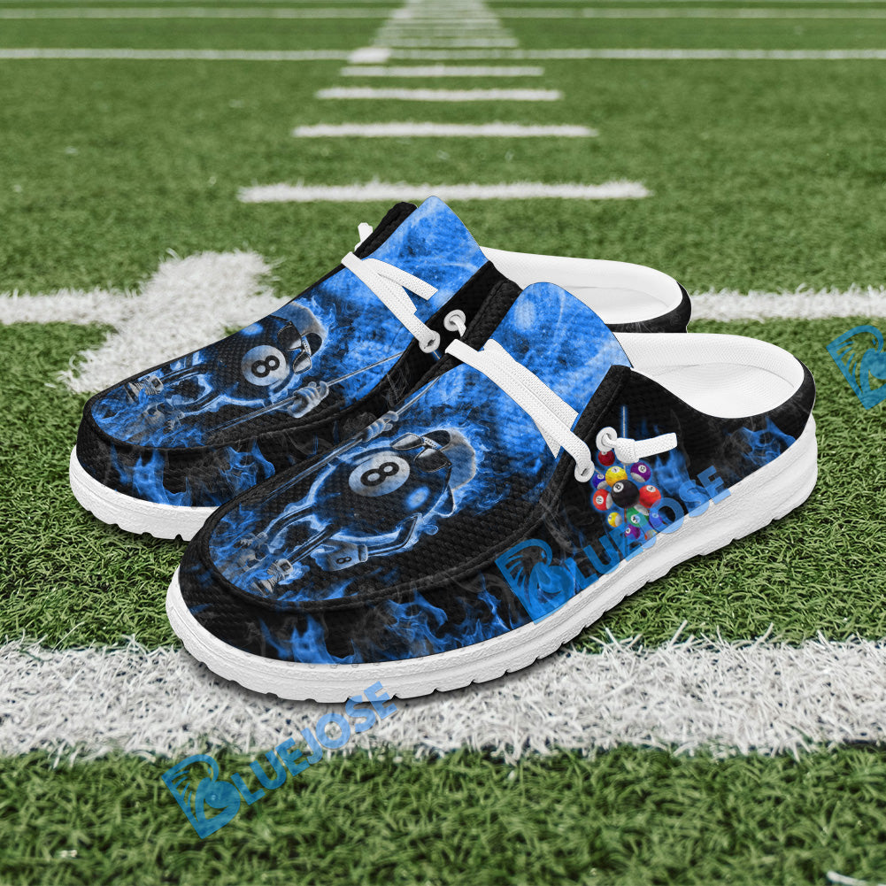 BlueJose Billiards Funny Fire 8 Ball Mesh Dude Shoes (4 Colors)