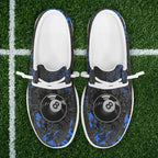 BlueJose Billiards 8 Ball Black Stains Grunge Mesh Dude Shoes (5 Colors)