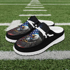 BlueJose Billiards Ball 8 Eagle Flag Of US Pattern Mesh Dude Shoes