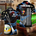 BlueJoses Billiards Ball 9 Magic Flag Rack Customized Name, Team Name 3D Shirt