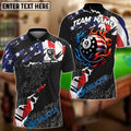 BlueJose Billiards 9 Ball Ripped American Flag Personalized Shirt