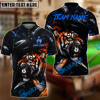 BlueJose Billiards 8 Ball Tiger King Customized Name, Team Name 3D Shirt (6 Colors)