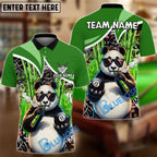 BlueJose Billiards 8 Ball Funny 420 Smoking Panda Customized Name, Team Name 3D Shirt (6 Colors)