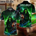 BlueJose Billiards 8 Ball Cosmic Reaper Personalized Name Shirt (4 Colors)