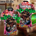 BlueJose Billiards 8 Ball Graffiti Gangsta Cat Mew Personalized Name Shirt (4 Colors)