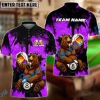 BlueJose Billiards Ball 8 Happy Beer Bear Customized Name, Team Name 3D Shirt (6 Colors)