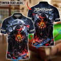 BlueJose Billiards Ball 8 Dark Ember Reaper Personalized Name Shirt (4 Colors)