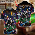 BlueJose Billiards 8 Pool Graffiti Rebellion Personalized Shirt