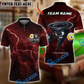 BlueJose Billiards Ball 8 & Ball 9 Angry Tornado Character Personalized Name Shirt (6 Colors)