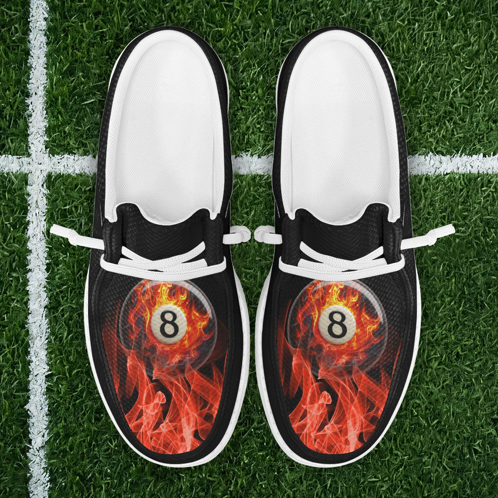 BlueJose Billiards Ball 8 Heavenly Flame Mesh Dude Shoes (4 Colors)