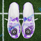 BlueJose Billiards Ball 8 Paint Fire Flame Mesh Dude Shoes (4 Colors)