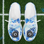 BlueJose Billiards Ball 8 Paint Fire Flame Mesh Dude Shoes (4 Colors)