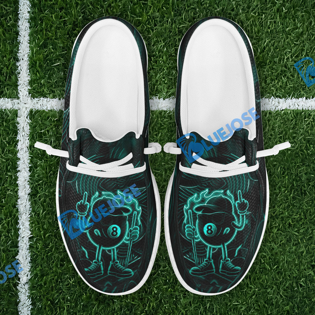 BlueJose Billiards 8 Ball Pool Neon Fire Mesh Dude Shoes (4 Colors)