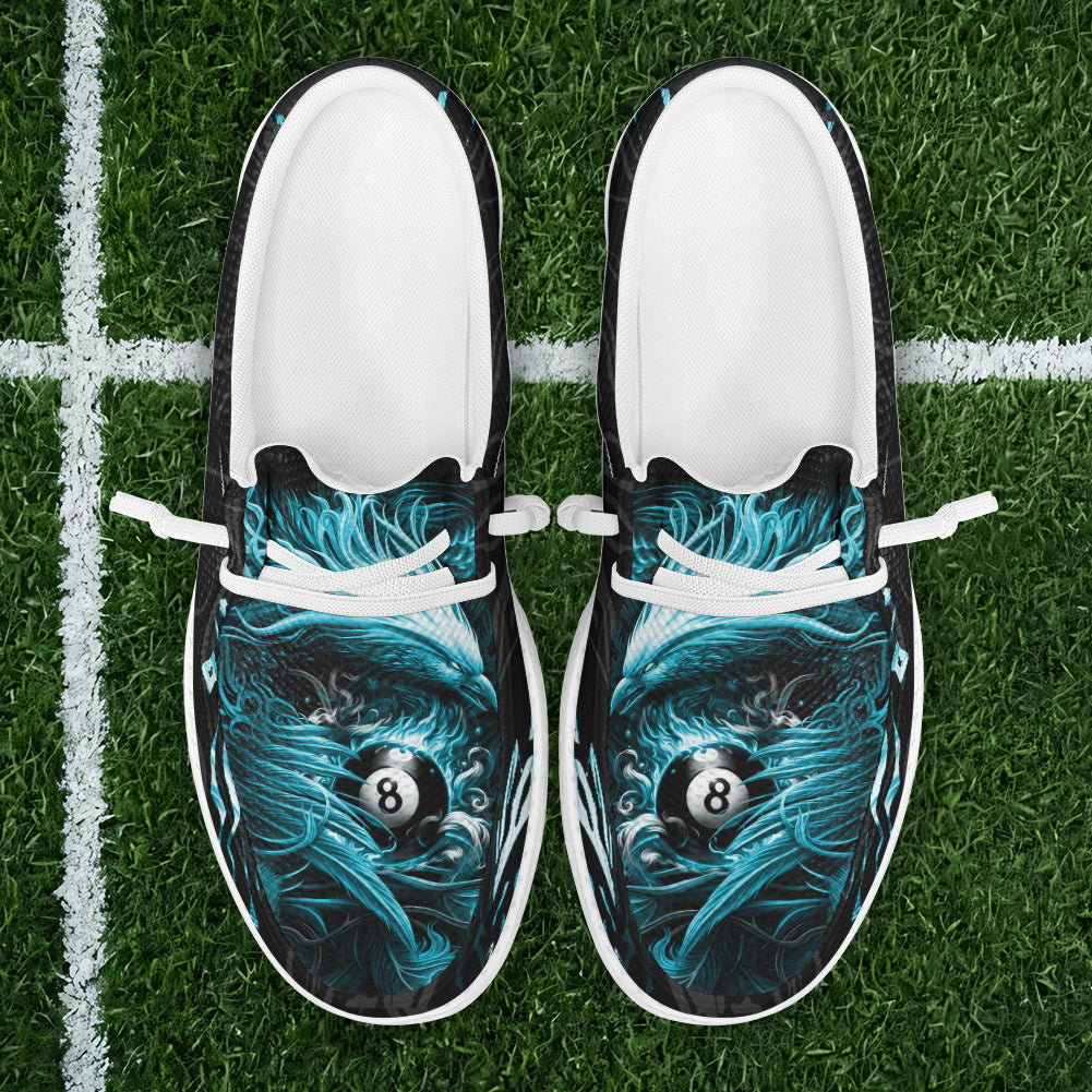 BlueJose Billiards Ball 8 Phoenix Arisen Mesh Dude Shoes (4 Colors)
