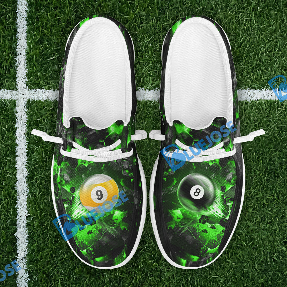 BlueJose Billiards Ball 8&9 Shoot And Destroy Mesh Dude Shoes (4 Colors)