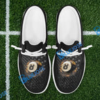 BlueJose Billiards Ball 8 Fire Black US Flag Mesh Dude Shoes