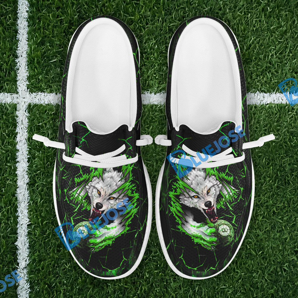 BlueJose Billiards Ball 8 Bloody Wolf Mesh Dude Shoes (4 Colors)