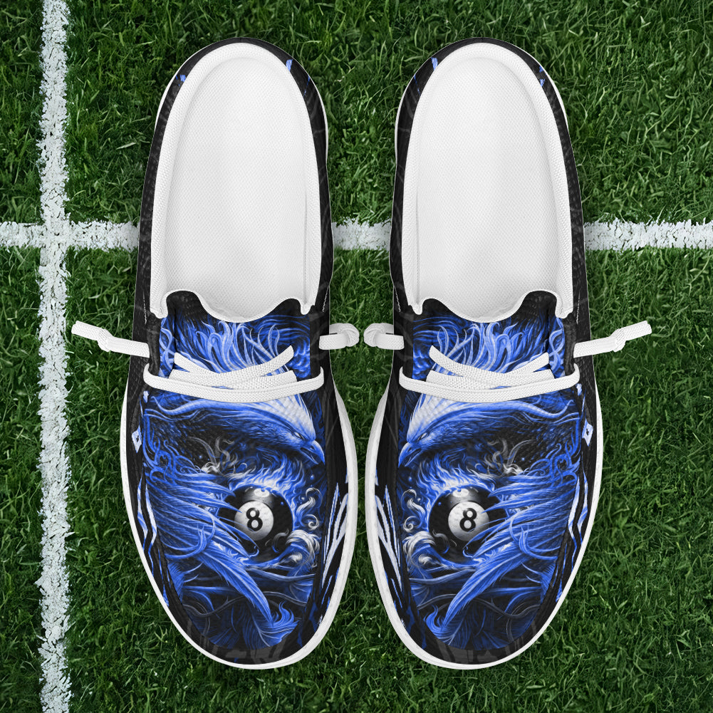 BlueJose Billiards Ball 8 Phoenix Arisen Mesh Dude Shoes (4 Colors)