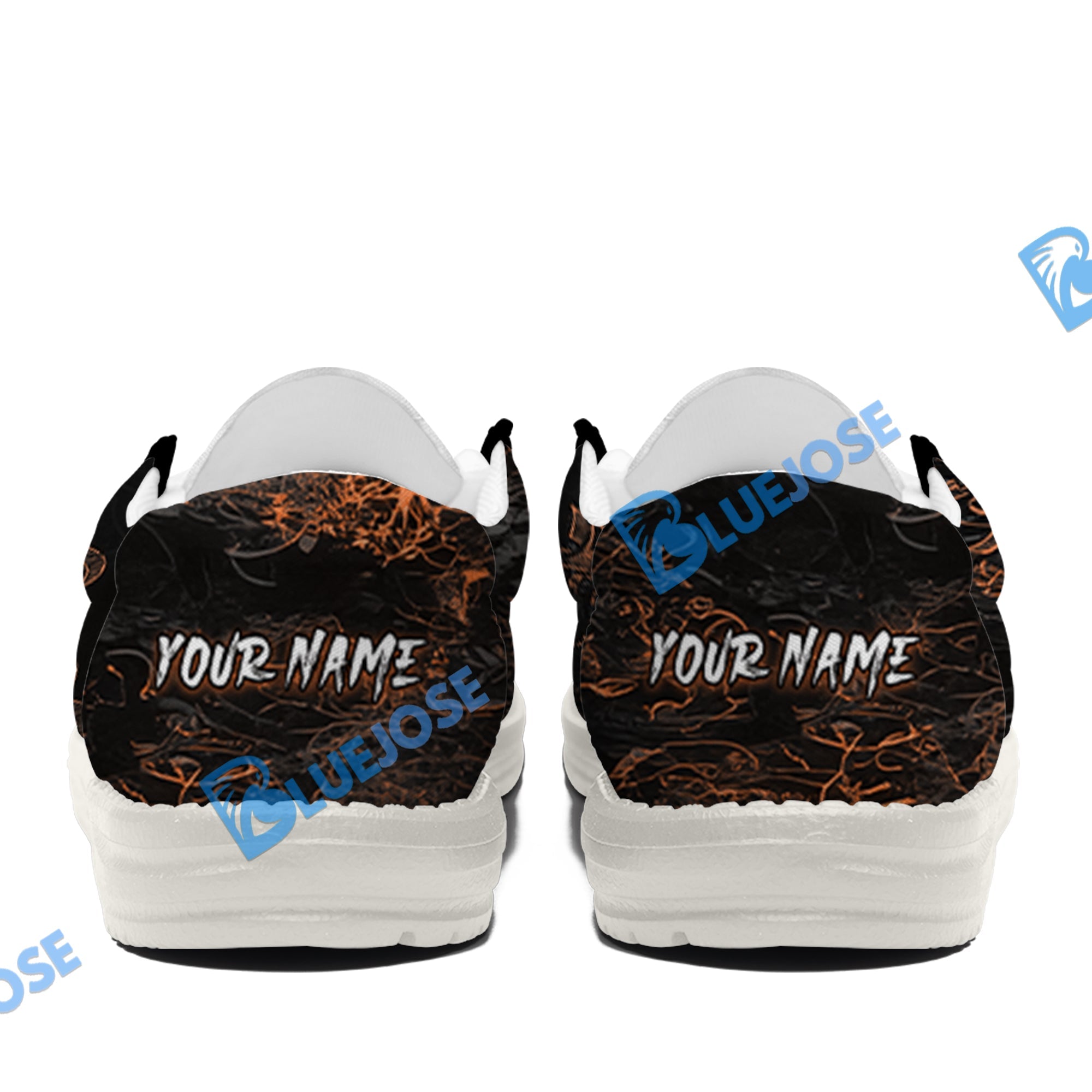 BlueJose Billiards Ball 8 & 9 Yinyang Dragon Tiger White Canvas Loafer Shoes ( 4 Colors )