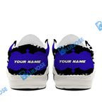 BlueJose Billiards Ball 8 Cracks Of Time White Canvas Loafer Shoes (3 Colors)
