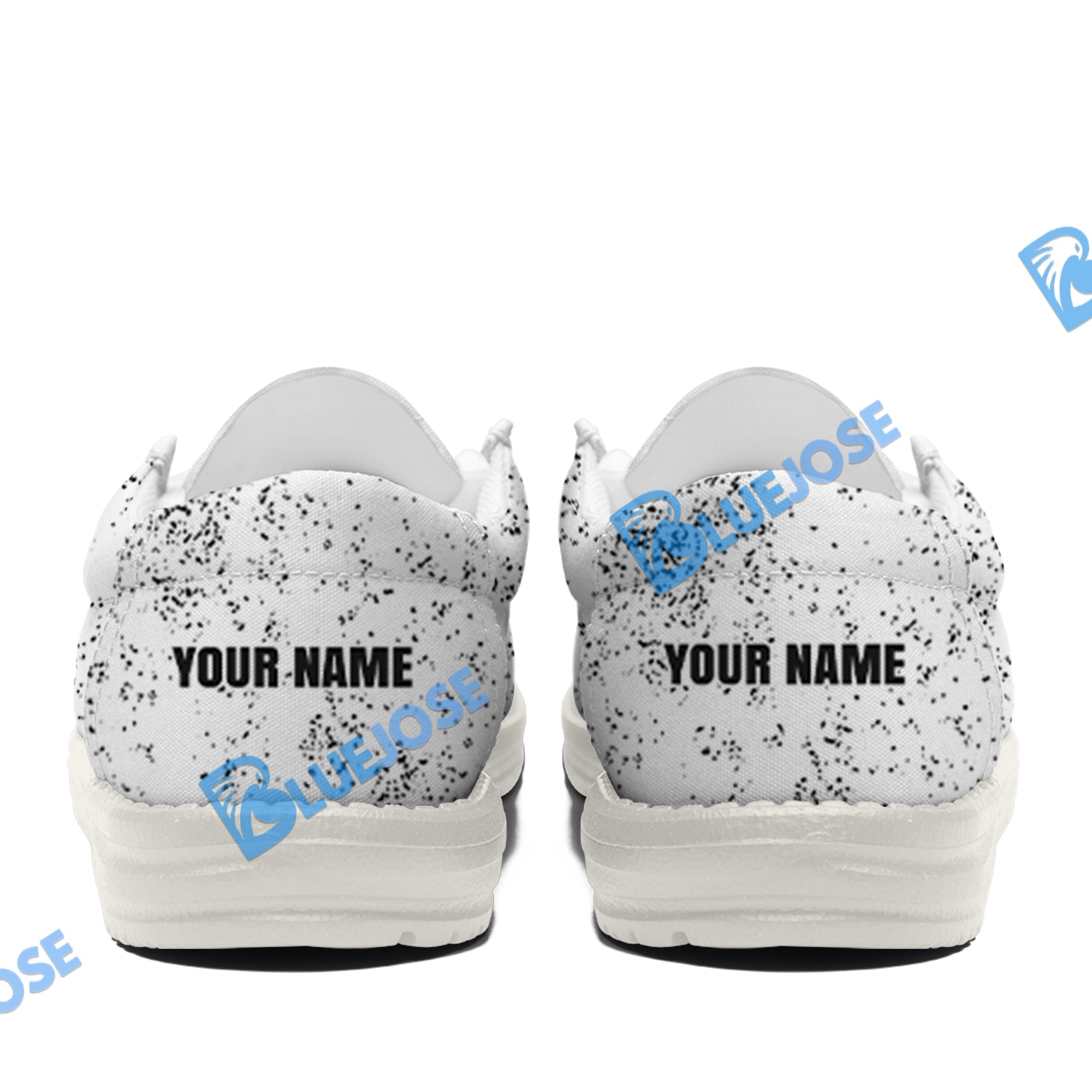 BlueJose Billiards USA Flag White Canvas Loafer Shoes