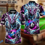 BlueJose Billiards Ball 8 Mystic Storm Dragon Personalized Name Shirt (4 Colors)