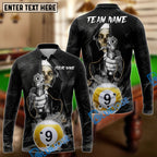BlueJose Billiards Ball 9 Nun Reaper Shooter Customized Name, Team Name 3D Shirt