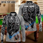 BlueJose Billiards Ball 8 Aztec Mexico Personalized Name 3D Shirt