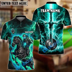 BlueJose Billiards Ball 8 Fantasy Knight Thunder Lightning Pattern Personalized Shirt (4 Colors)