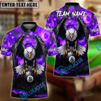 BlueJose Billiards Ball 8 Eagle of the Final Frame Customized Name, Team Name 3D Shirt (6 Colors)