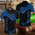 BlueJose Billiards Golden Tribal Pattern Personalized Name Shirt (4 Colors)
